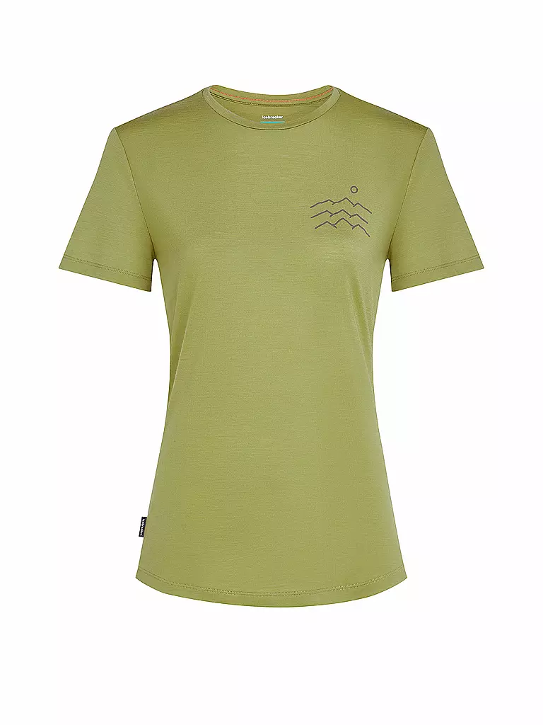 ICEBREAKER | Camiseta funcional de mujer Across 125 Cool | Oliva