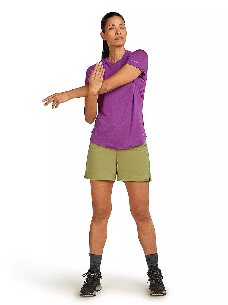 ICEBREAKER | Camiseta funcional de mujer Fusion 125 Cool | Lila