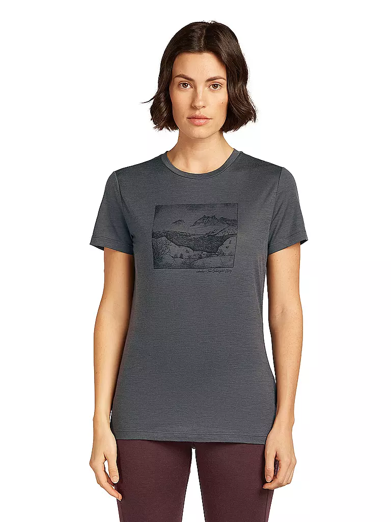 ICEBREAKER | Camiseta funcional de mujer Lake View 150 Tech-Lite |