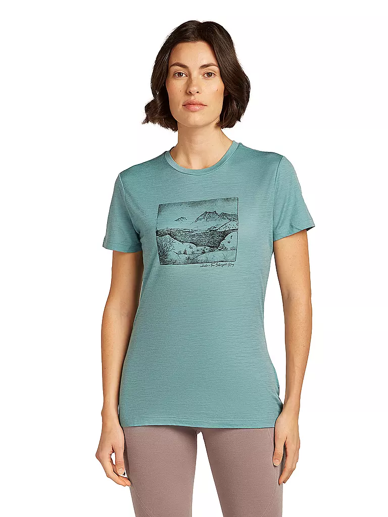 ICEBREAKER | Camiseta funcional de mujer Lake View 150 Tech-Lite |