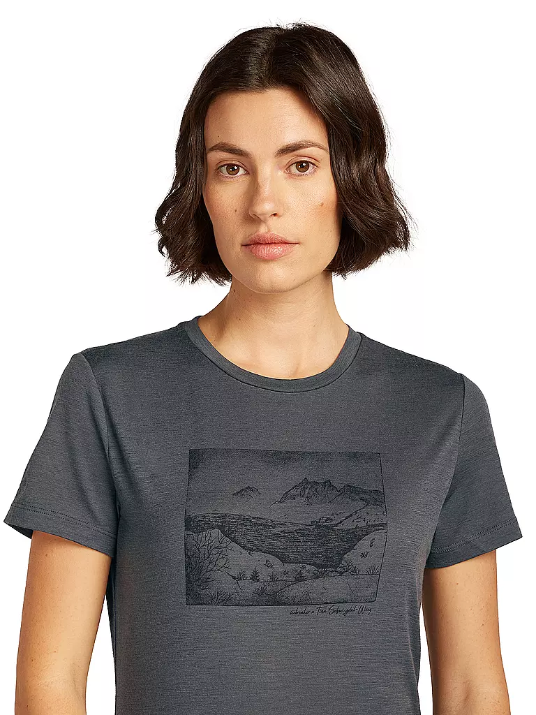 ICEBREAKER | Camiseta funcional de mujer Lake View 150 Tech-Lite |