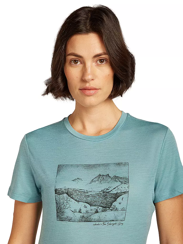 ICEBREAKER | Camiseta funcional de mujer Lake View 150 Tech-Lite |