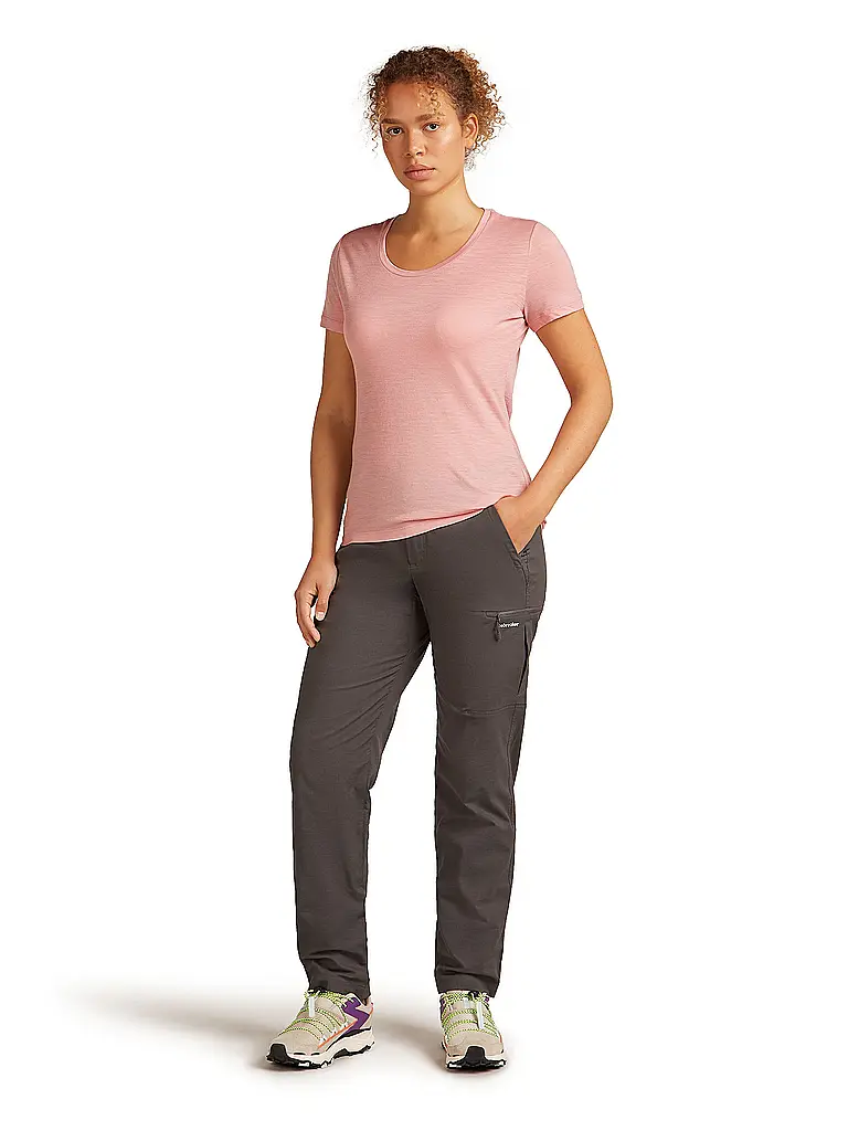 ICEBREAKER | Camiseta funcional de mujer Merino Tech Lite 150 Uni | Azul oscuro