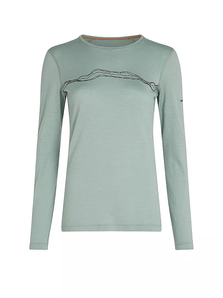 ICEBREAKER | Camiseta funcional de mujer Mountain Pulse 200 | Verde claro