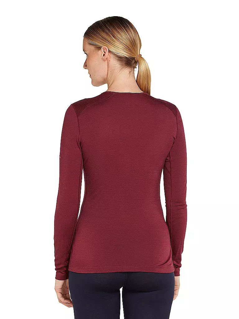 ICEBREAKER | Camiseta funcional de mujer Mountain Pulse 200 | Rojo oscuro