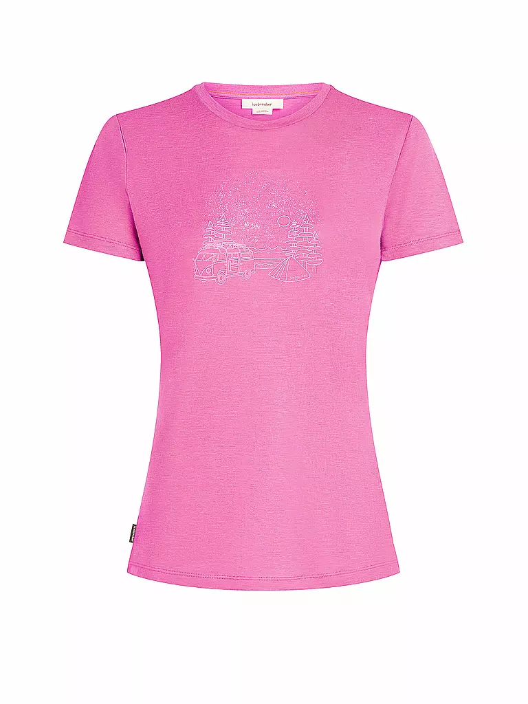 ICEBREAKER | Camiseta funcional de mujer Van Camp 150 Tech | Rosa