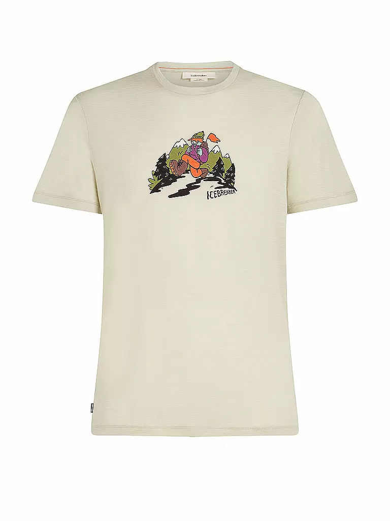 ICEBREAKER | Camiseta funcional para hombre Catch Me 150 Tech | Beige