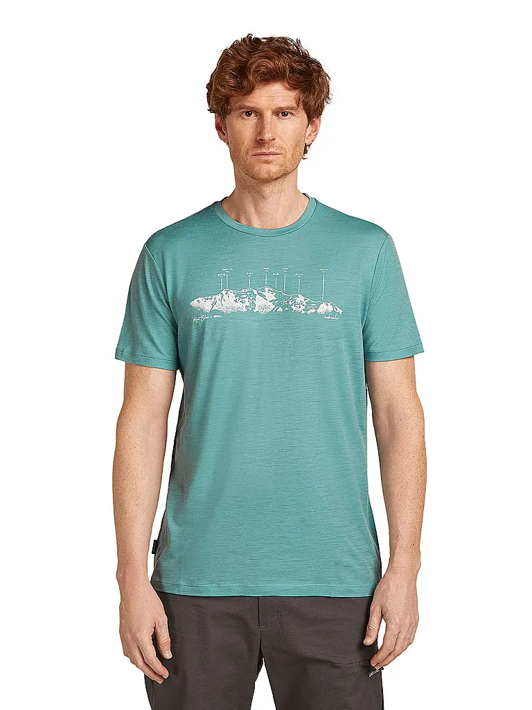 ICEBREAKER | Camiseta funcional para hombre Massif Trail 150 Tech | Azul claro