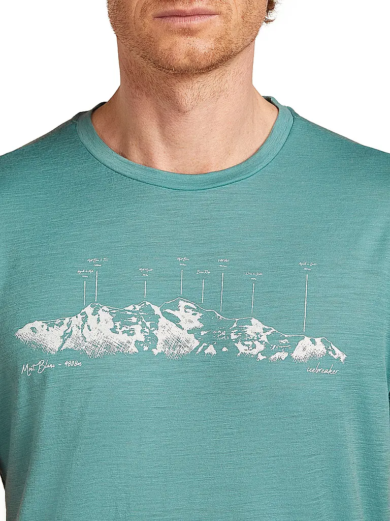 ICEBREAKER | Camiseta funcional para hombre Massif Trail 150 Tech | Azul claro