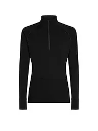 ICEBREAKER | Camiseta interior con cremallera para hombre 200 Merino ZoneKnit | Negro