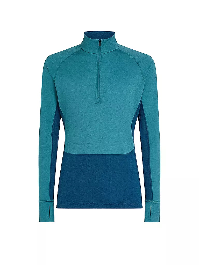 ICEBREAKER | Camiseta interior con cremallera para hombre 200 Merino ZoneKnit | Petróleo