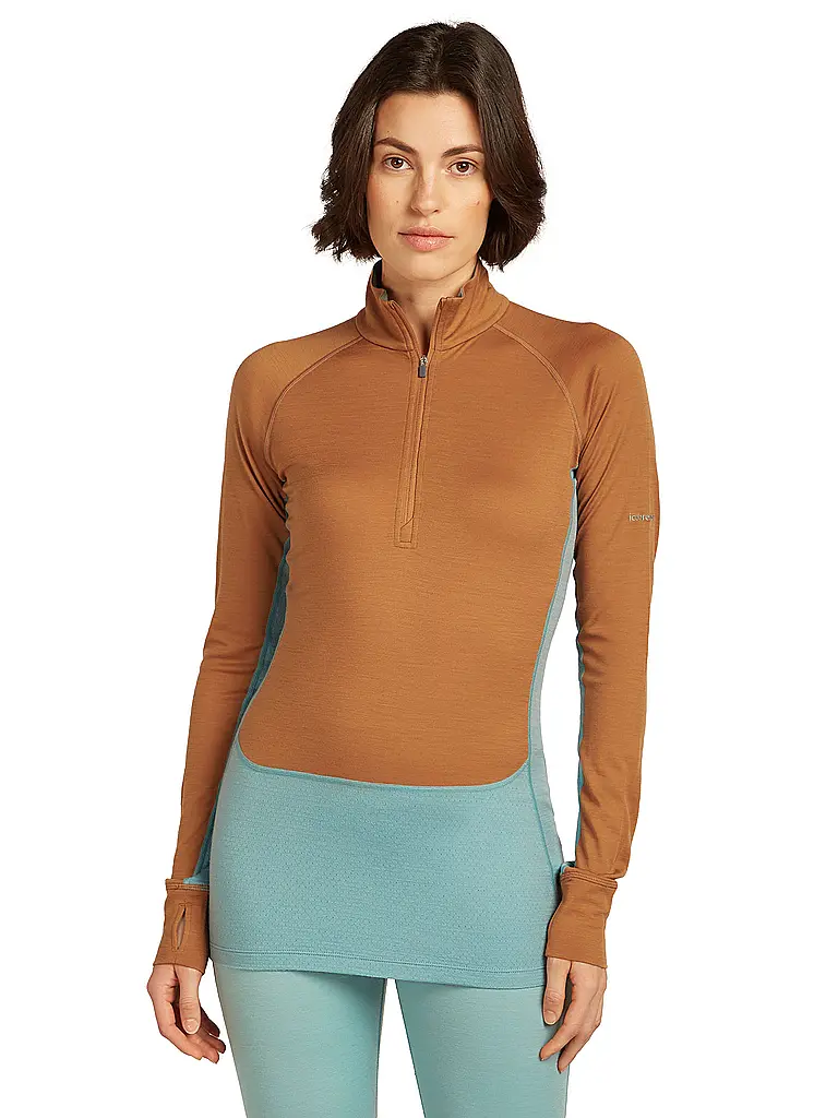 ICEBREAKER | Camiseta interior con cremallera para mujer 200 ZoneKnit™ Merino |