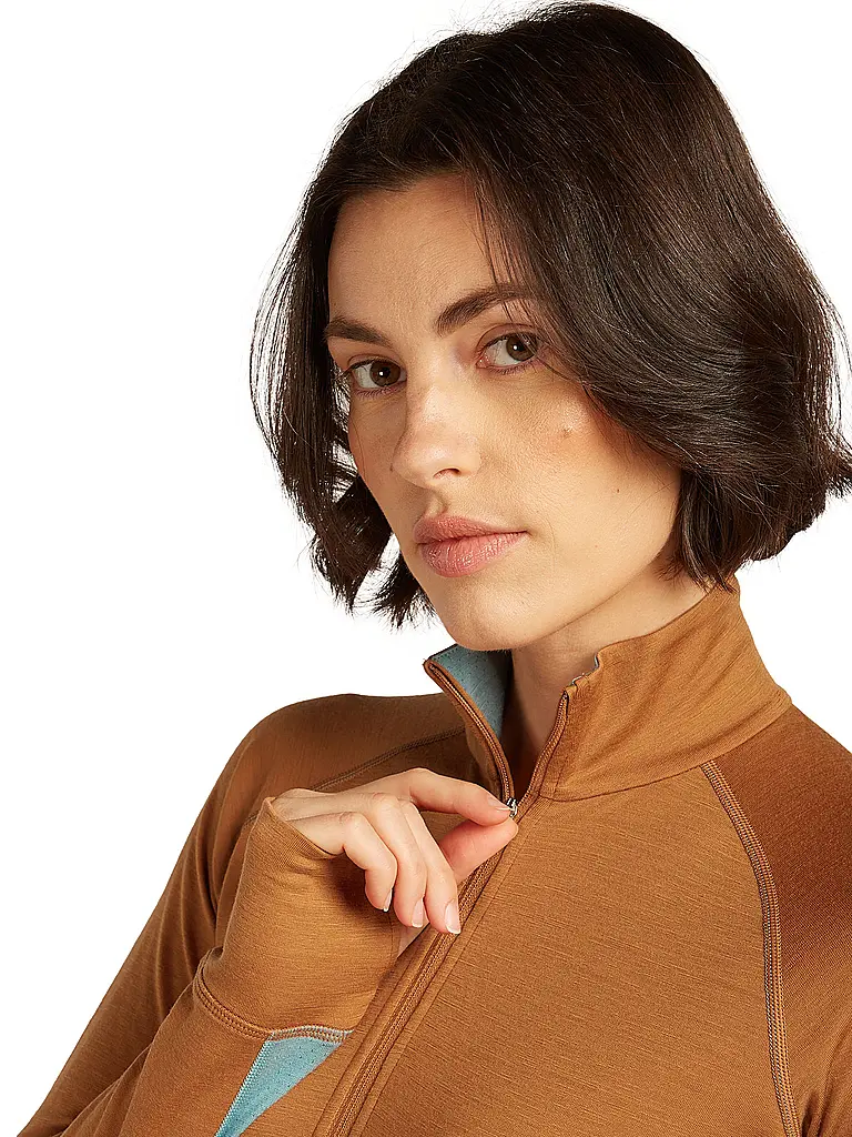 ICEBREAKER | Camiseta interior con cremallera para mujer 200 ZoneKnit™ Merino |