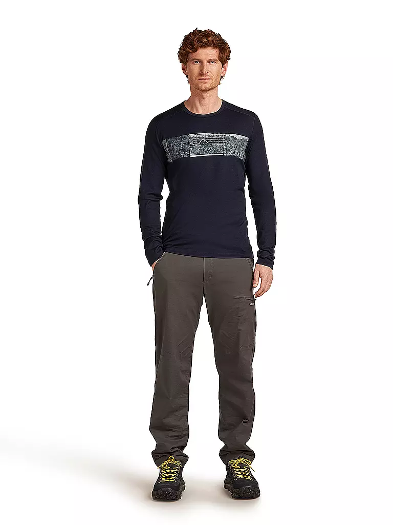 ICEBREAKER | Camiseta interior de hombre Elevation 200 Oasis | Azul oscuro