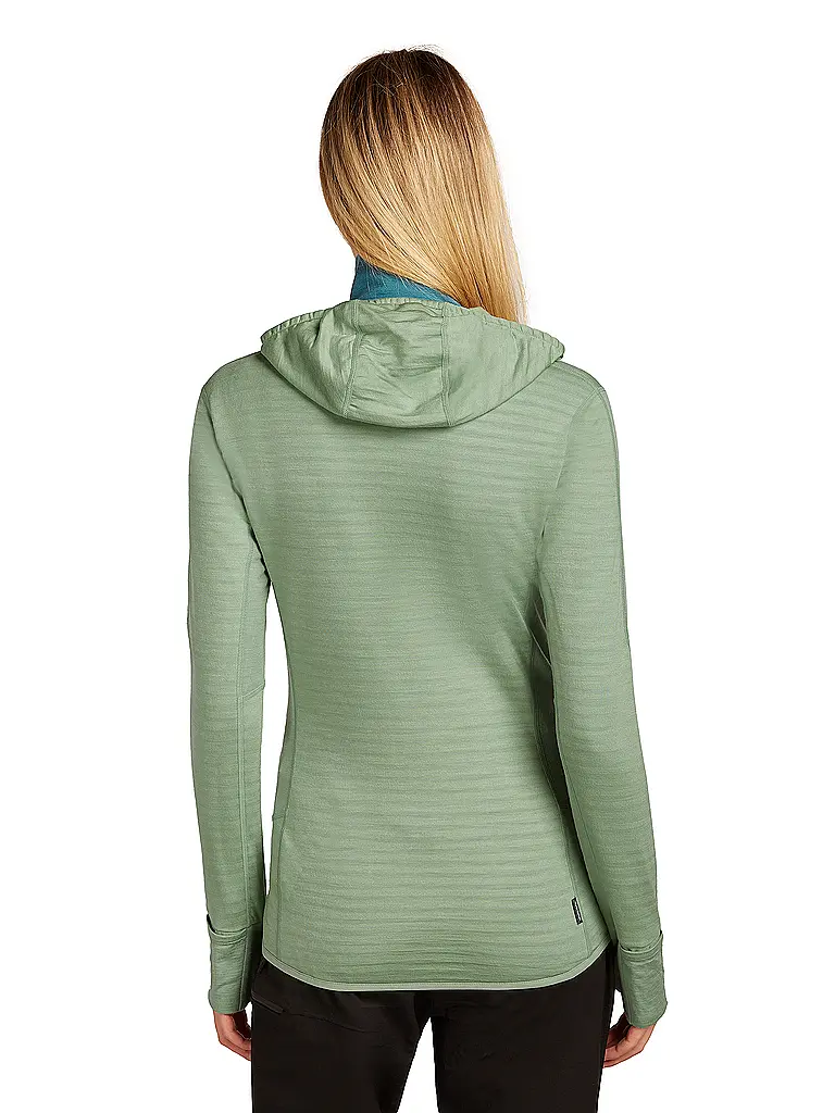 ICEBREAKER | Chaqueta polar de mujer Real Fleece 300 con capucha de merino |