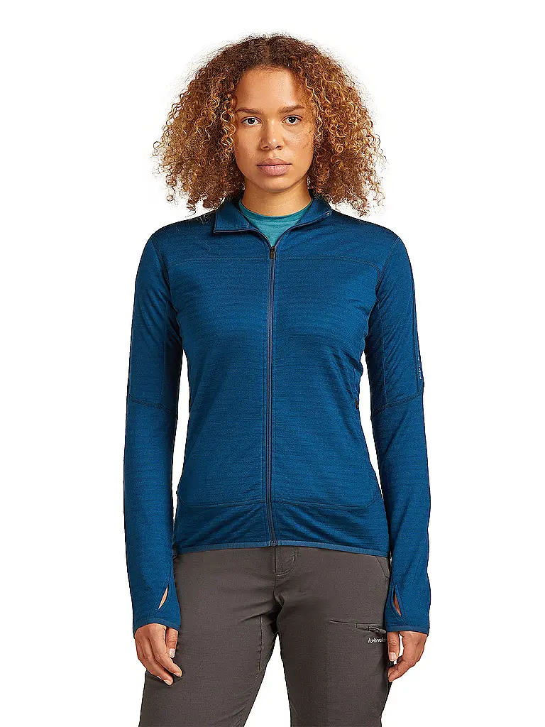 ICEBREAKER | Chaqueta polar de mujer Real Fleece 300 Merino |
