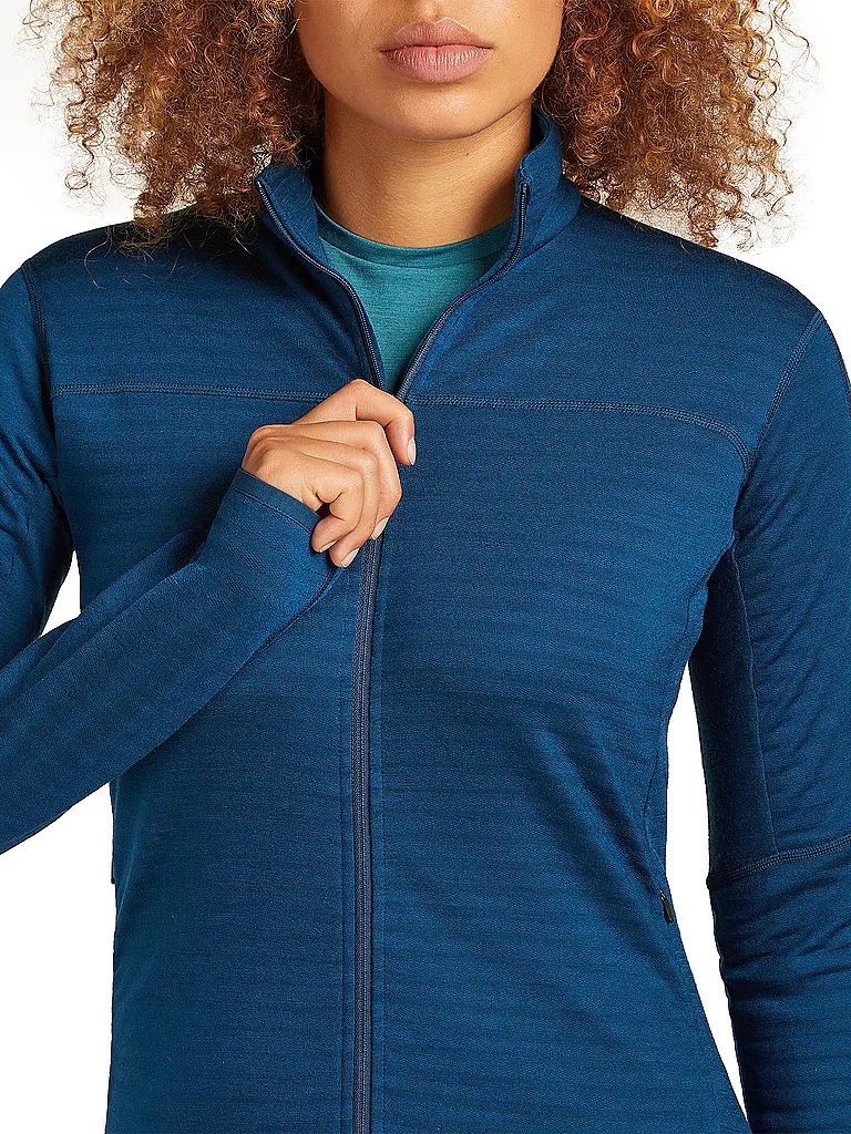 ICEBREAKER | Chaqueta polar de mujer Real Fleece 300 Merino |