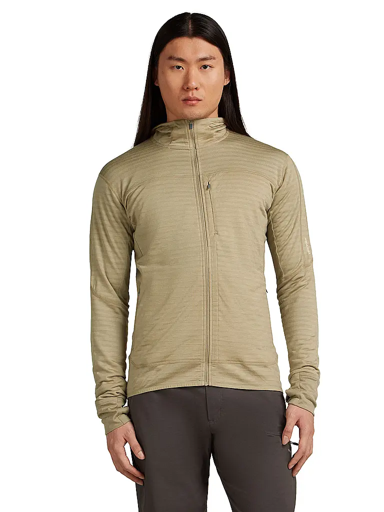 ICEBREAKER | Chaqueta polar para hombre Real Fleece 300 con capucha de merino |