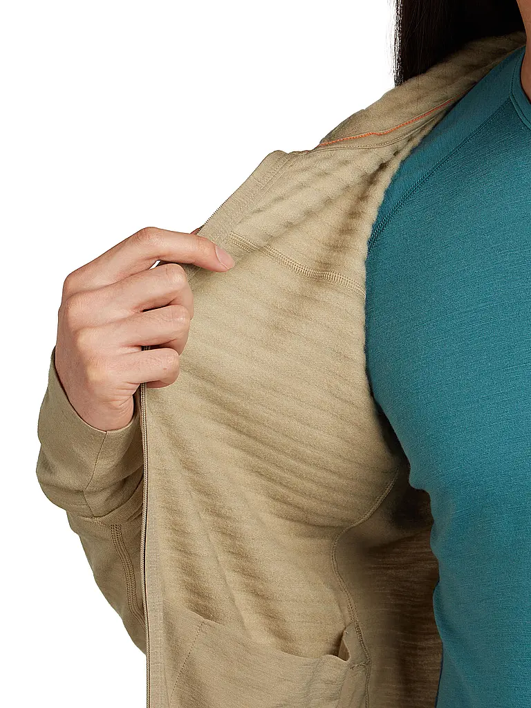 ICEBREAKER | Chaqueta polar para hombre Real Fleece 300 con capucha de merino |