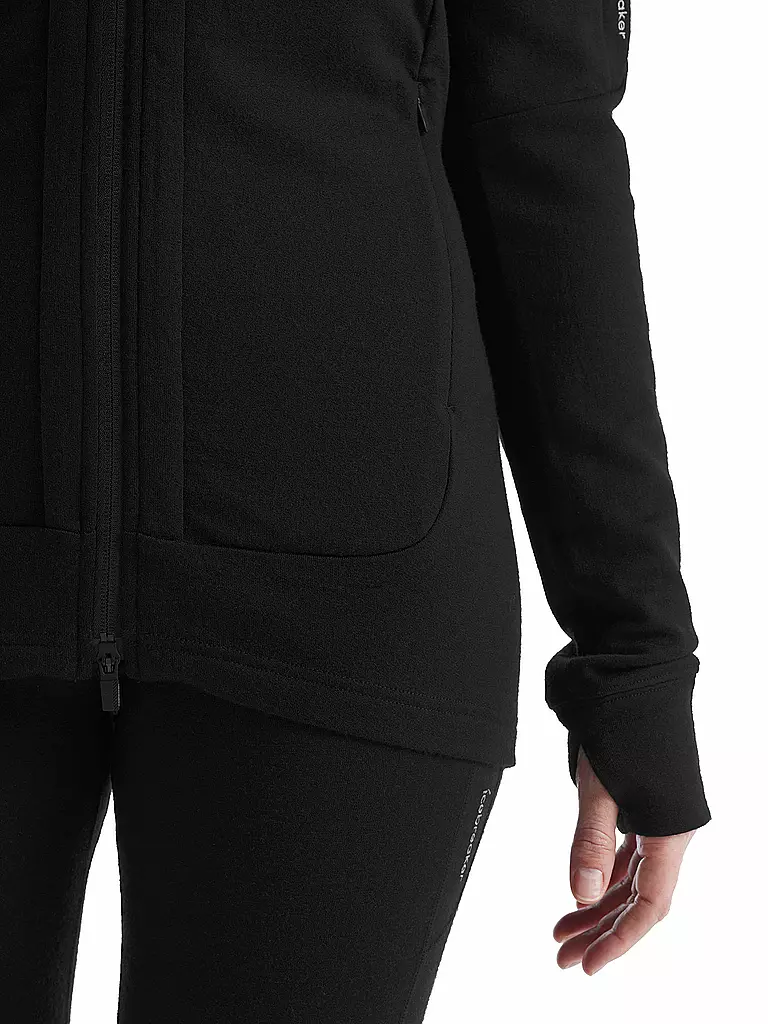ICEBREAKER | Damen Fleecejacke Quantum III | Negro