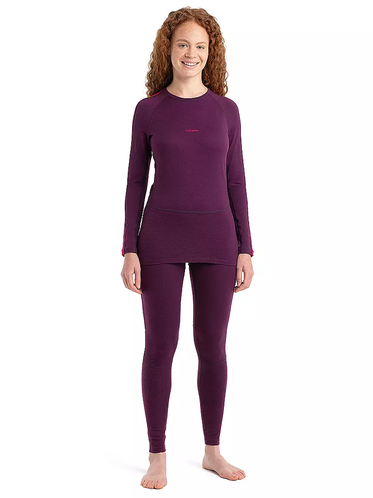 ICEBREAKER | Damen Funktionsshirt 200 ZoneKnit™ Merino  | Rojo oscuro
