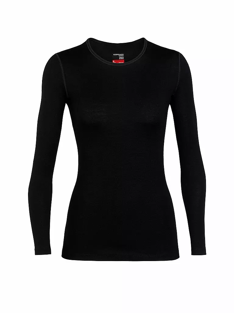 ICEBREAKER | Damen Funktionsshirt 260 Tech LS | Negro