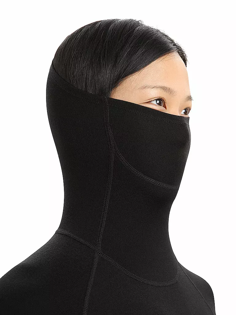 ICEBREAKER | Damen Funktionsshirt 300 MerinoFine™ Rolli | Negro