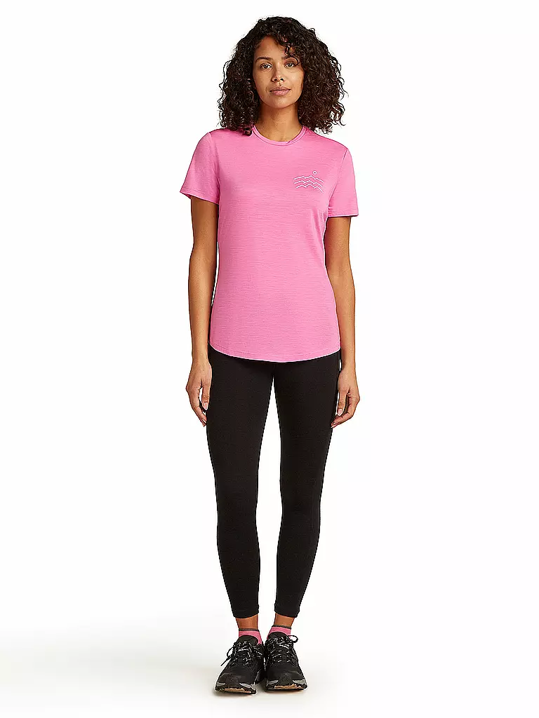 ICEBREAKER | Damen Funktionsshirt Across 125 Cool | Rosa