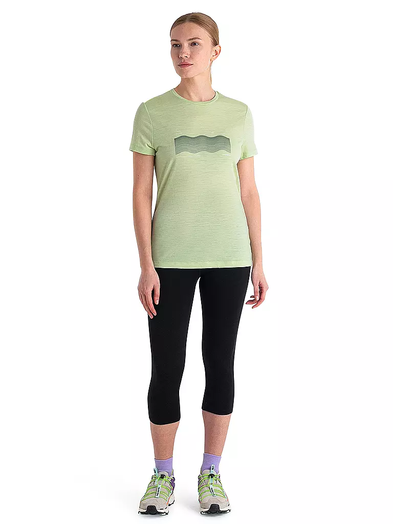 ICEBREAKER | Damen Funktionsshirt Merino 150 Tech Lite III Contour | Verde claro