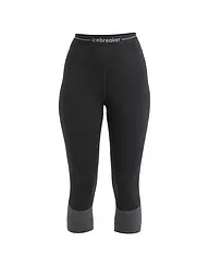 ICEBREAKER | Damen Tight 200 ZoneKnit™ Merino 3/4 | Negro