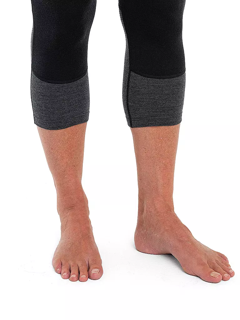 ICEBREAKER | Damen Tight 200 ZoneKnit™ Merino 3/4 | Negro