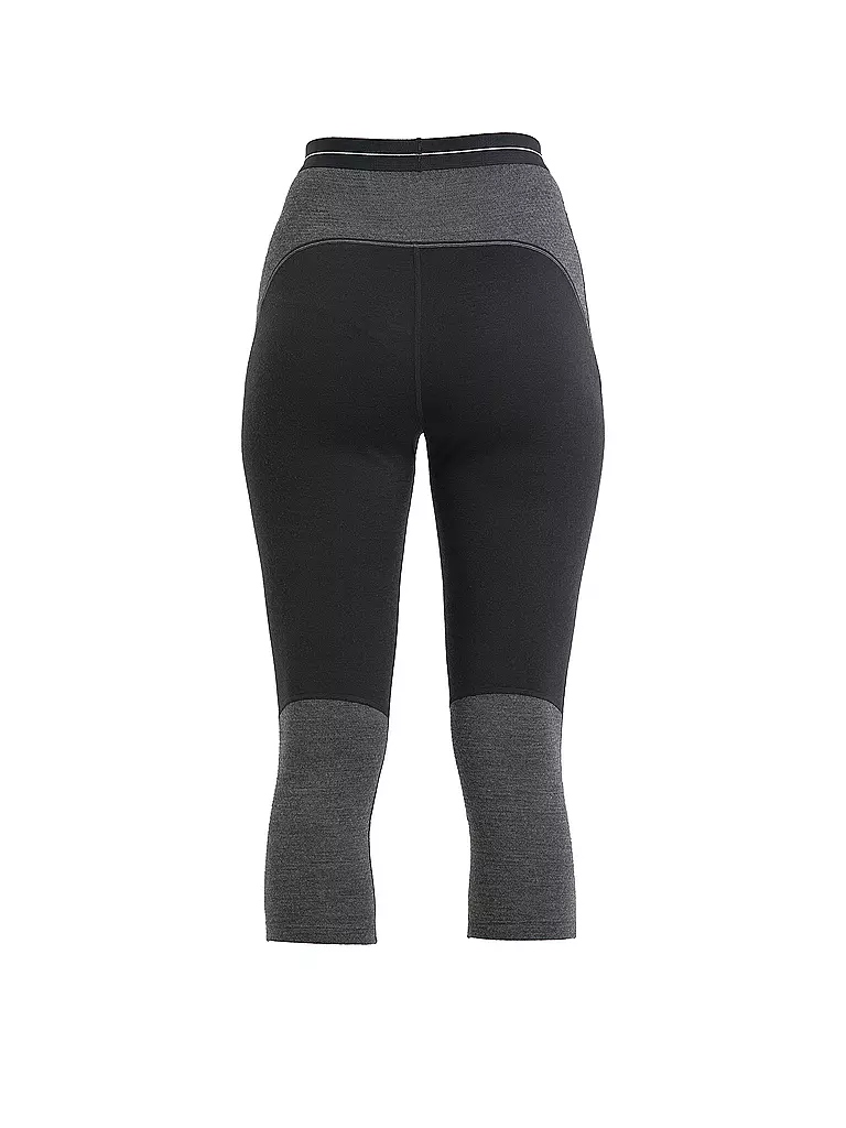 ICEBREAKER | Damen Tight 200 ZoneKnit™ Merino 3/4 | Negro