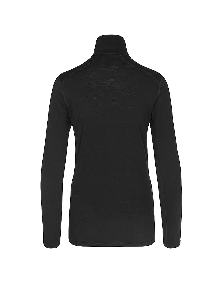 ICEBREAKER | Damen Unterzieh Zipshirt Oasis 200 | Negro