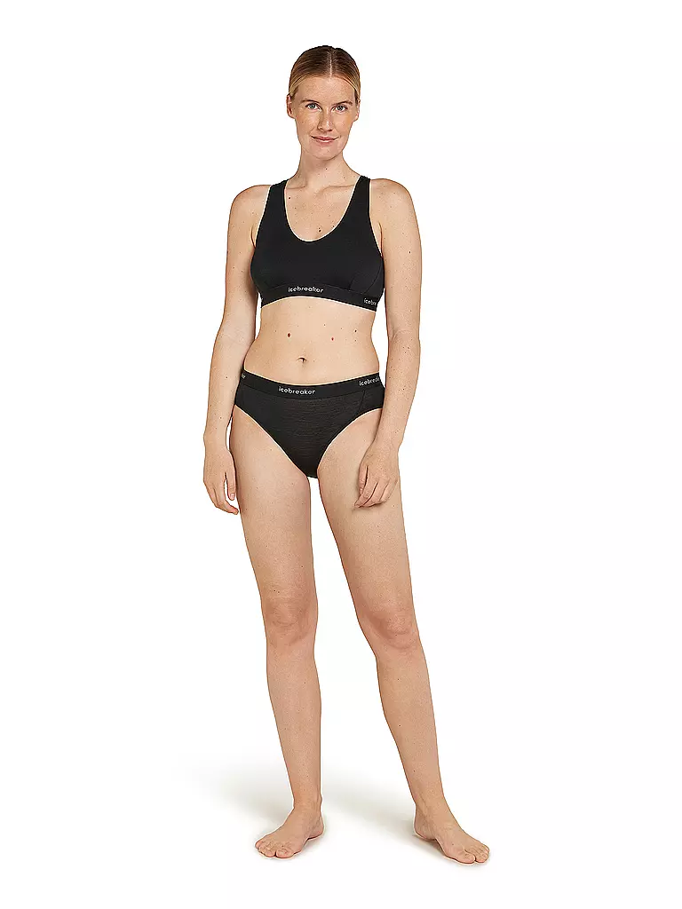 ICEBREAKER | Damen Unterziehshirt Sprite Racerback | Negro