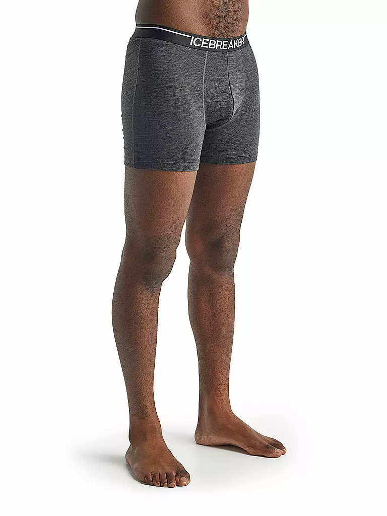 ICEBREAKER | Herren Boxershort Merino Anatomica | Gris
