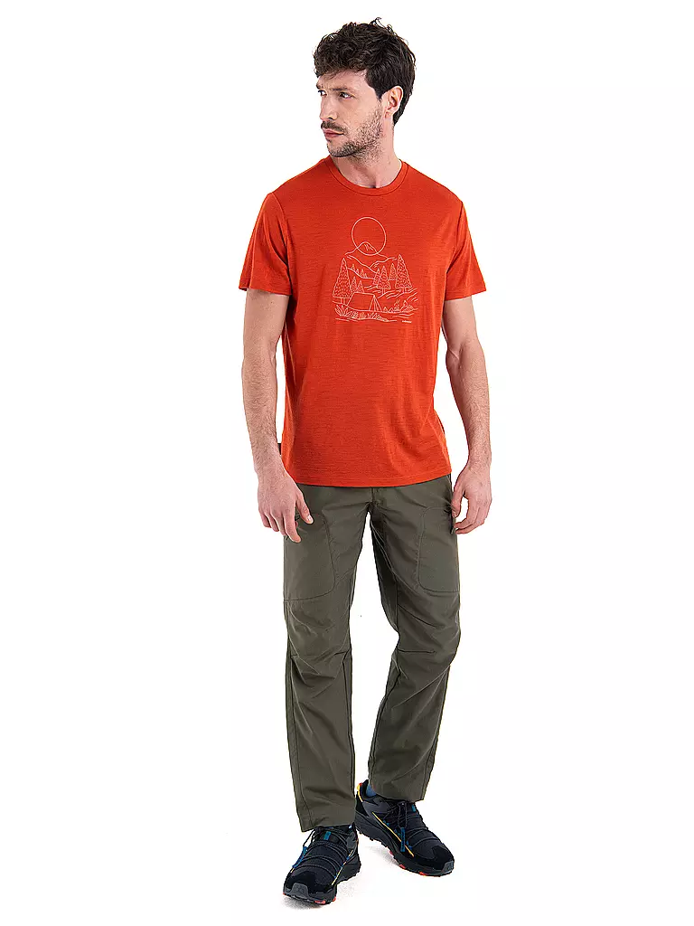 ICEBREAKER | Herren Funktionsshirt Merino 150 Tech Lite III Sunset Tech | Cobre