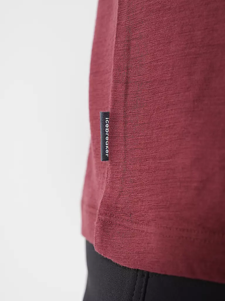 ICEBREAKER | Herren Funktionsshirt Mount Tech Lite | Rojo oscuro