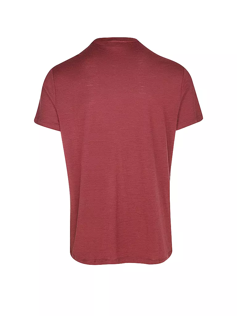 ICEBREAKER | Herren Funktionsshirt Mount Tech Lite | Rojo oscuro
