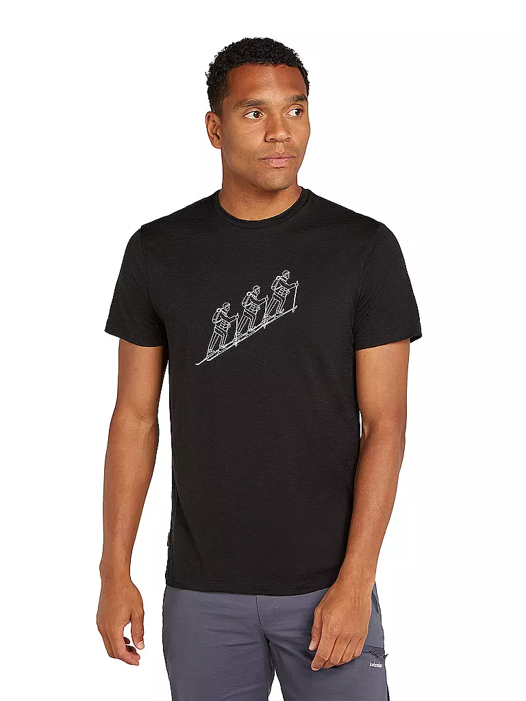 ICEBREAKER | Herren Funktionsshirt Natskitour Cool-Lite | Negro