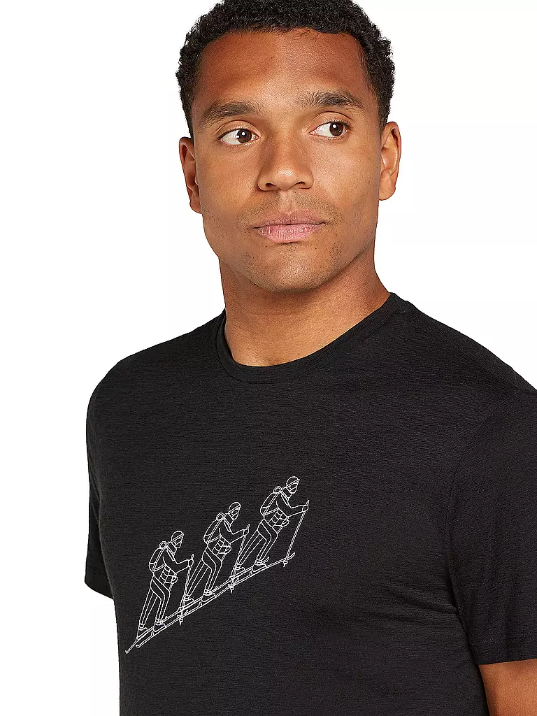ICEBREAKER | Herren Funktionsshirt Natskitour Cool-Lite | Negro