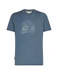ICEBREAKER | Herren Funktionsshirt Van Camp 150 Tech III | Azul oscuro