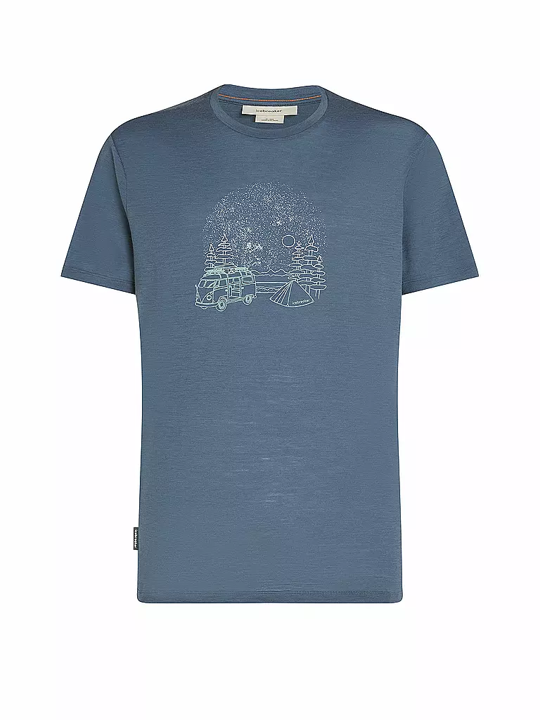 ICEBREAKER | Herren Funktionsshirt Van Camp 150 Tech III | Azul oscuro