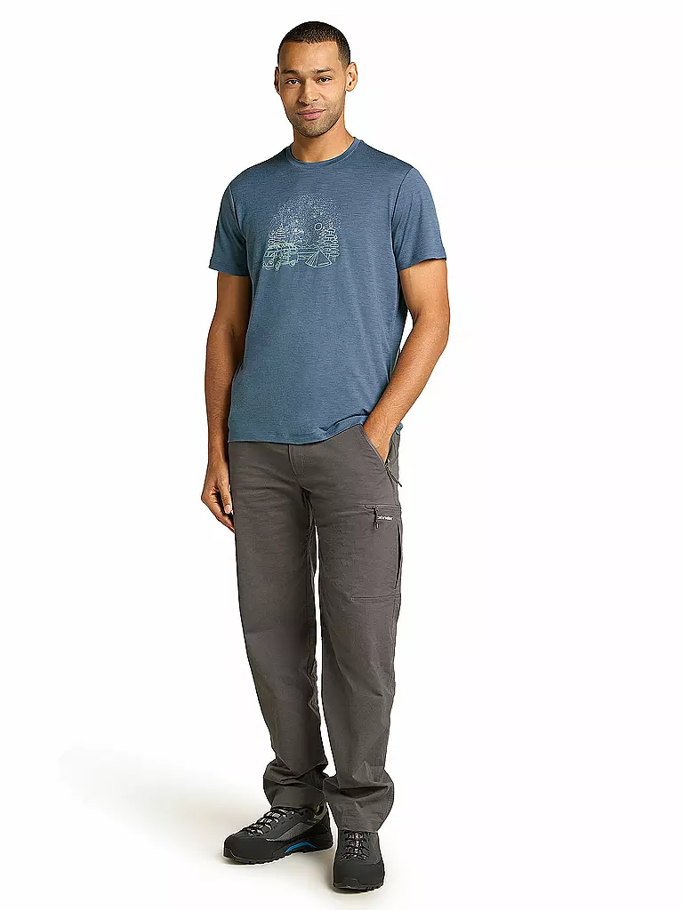 ICEBREAKER | Herren Funktionsshirt Van Camp 150 Tech III | Azul oscuro