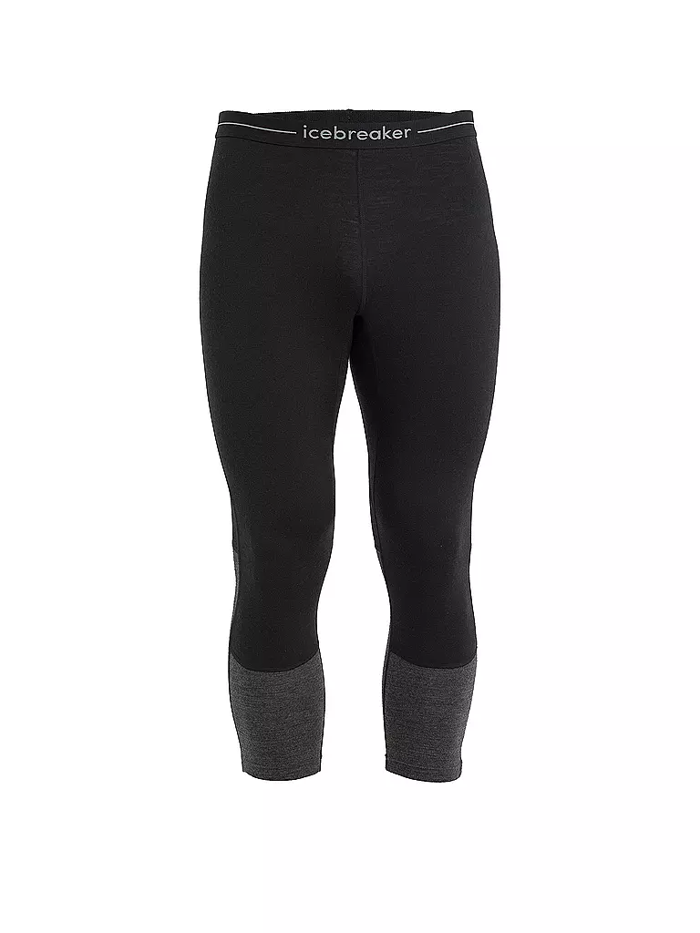 ICEBREAKER | Mallas 3/4 de merino 200 ZoneKnit™ para hombre | Negro
