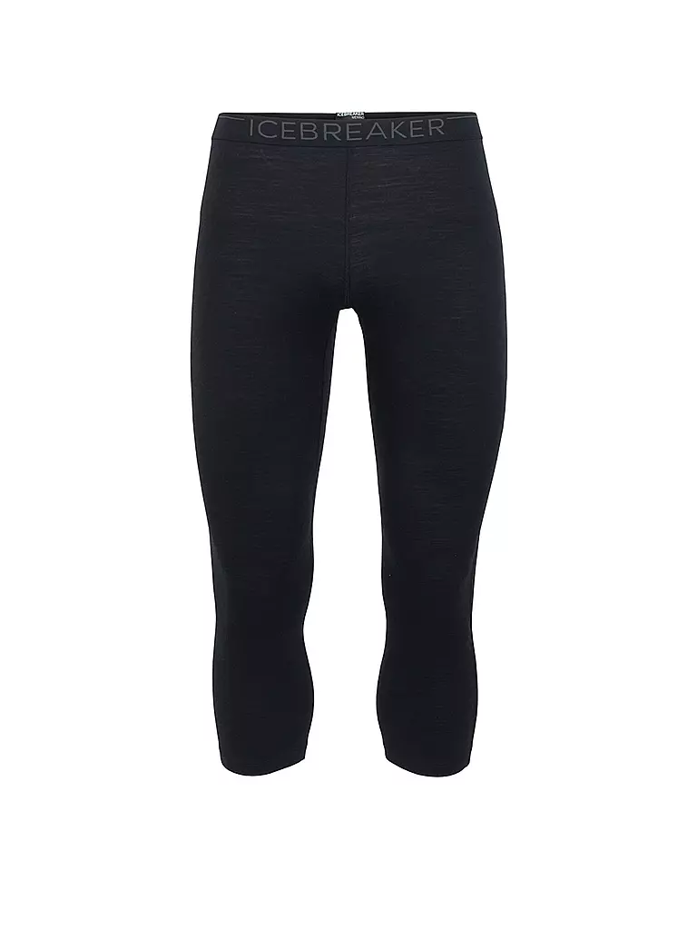 ICEBREAKER | Pantalón funcional 3/4 de merino 200 Oasis para hombre | Negro
