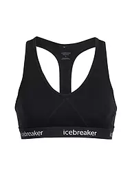 ICEBREAKER | Sujetador deportivo de mujer Sprite Racerback | Negro