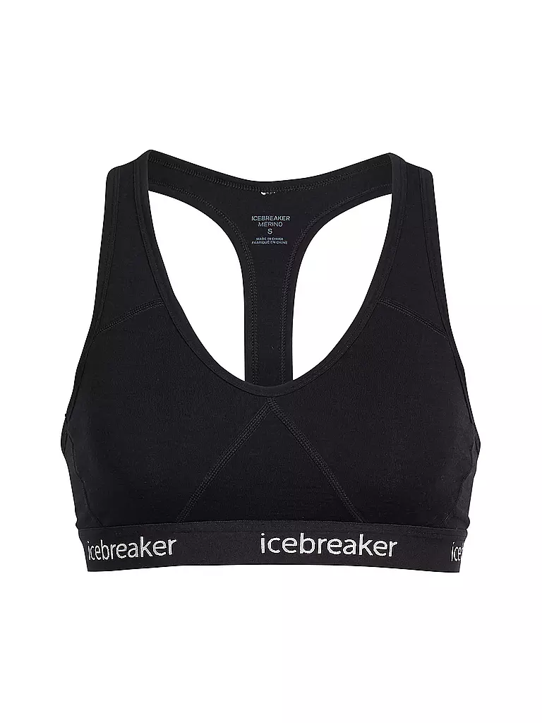 ICEBREAKER | Sujetador deportivo de mujer Sprite Racerback | Negro