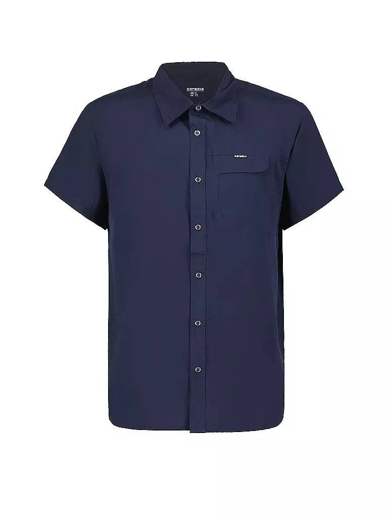 ICEPEAK | Camisa de hombre Burns | Azul oscuro