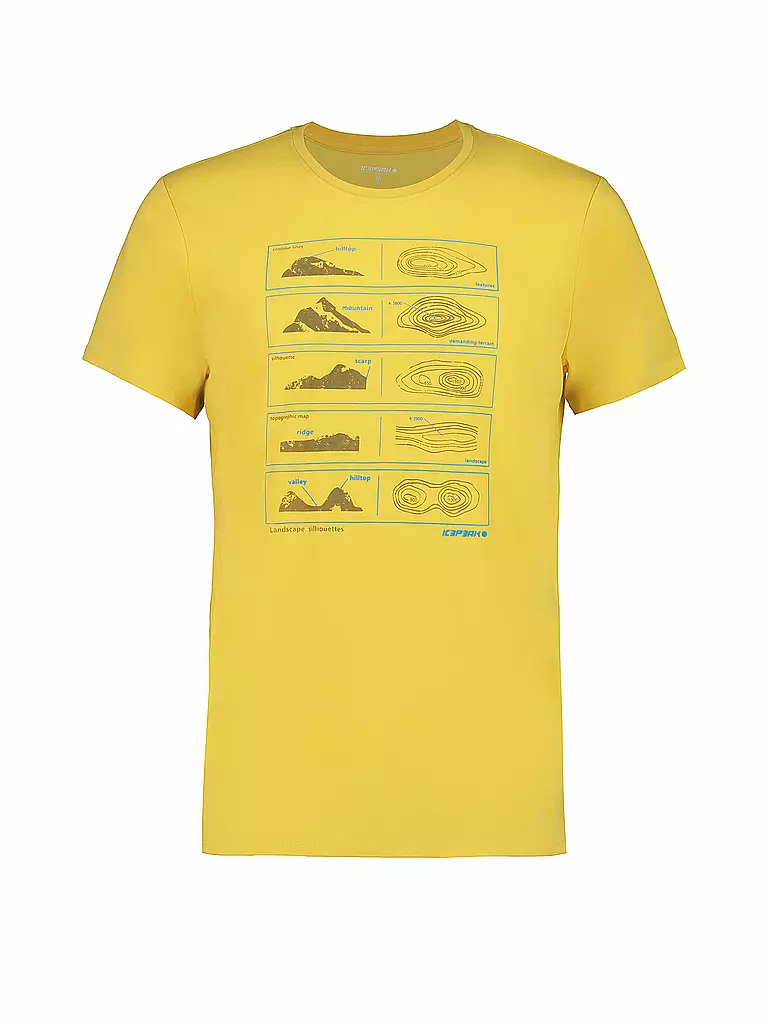 ICEPEAK | Camiseta funcional Beeville para hombre | Amarillo
