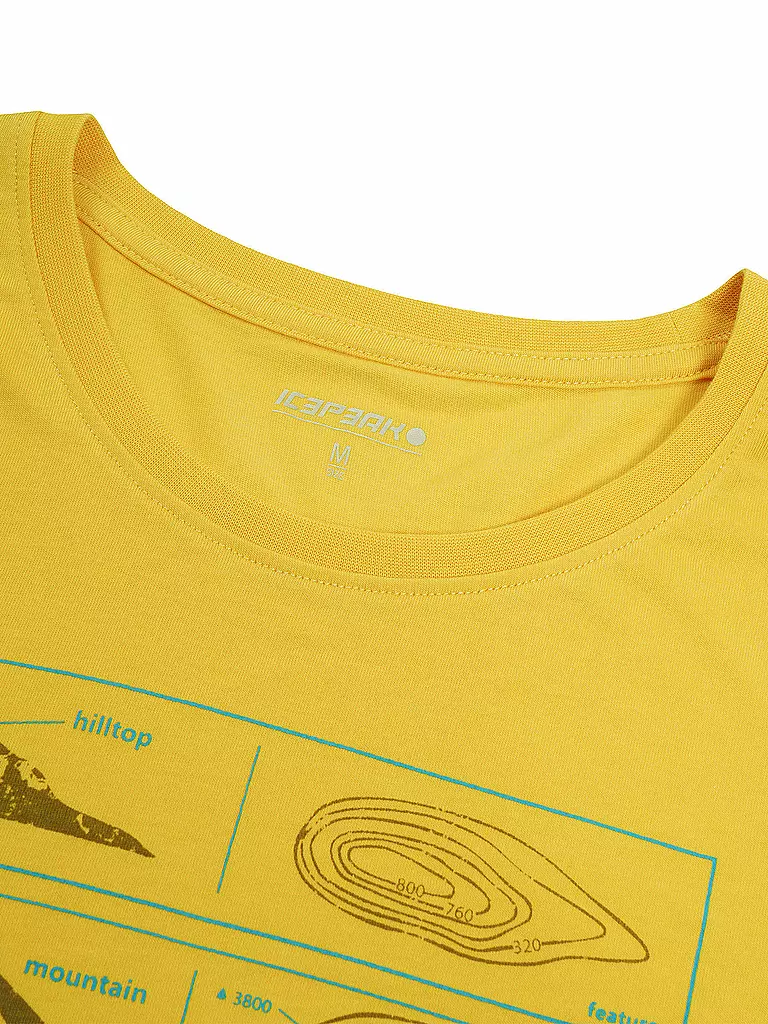ICEPEAK | Camiseta funcional Beeville para hombre | Amarillo